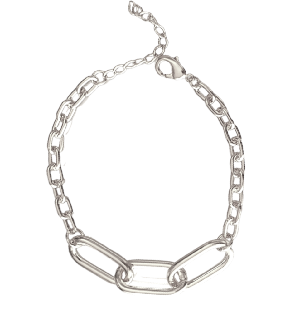 Pulseira corrente elos trio