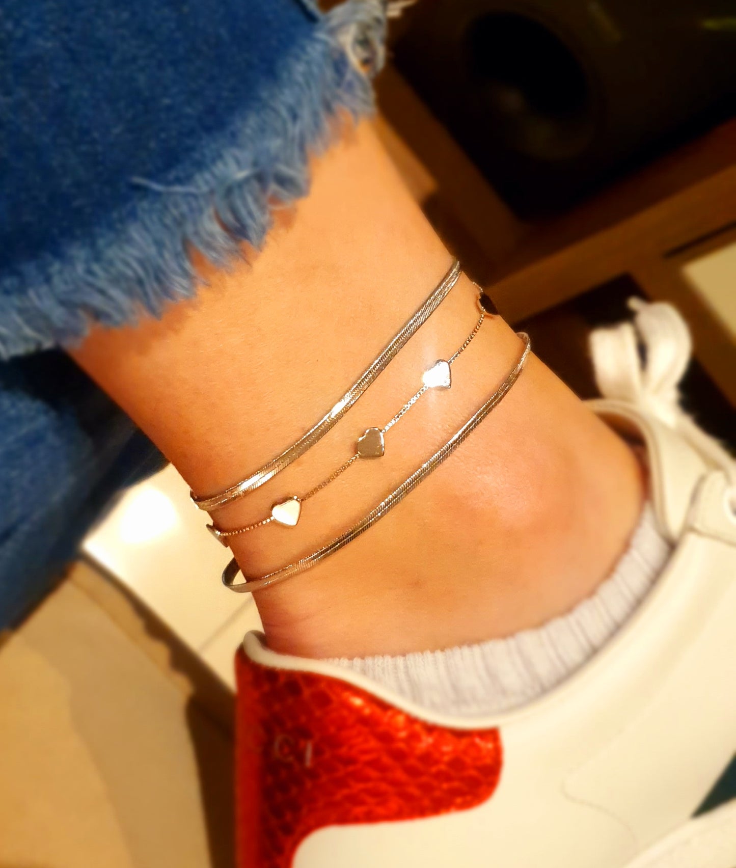 Tornozeleira fita lisa