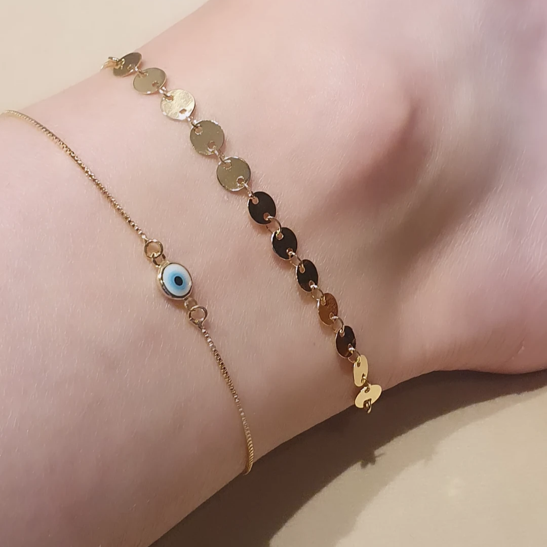 Tornozeleira medalhinhas