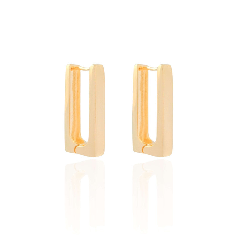 Brinco de Argola Retangular
