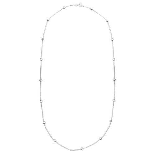 Colar de bolinhas com corrente no modelo rabo de rato. Um verdadeiro encanto!   Semijoia perfeita para quem ama delicadeza e não abre mão da elegância para compor os acessórios e looks. Excelente escolha se você busca uma peça única, elegante e versátil. 