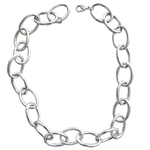 Colar maxi elos. Um verdadeiro encanto!  Semijoia perfeita para quem não abre mão da personalidade e elegância para compor os acessórios e looks. Excelente escolha para quem busca uma peça única e versátil. 